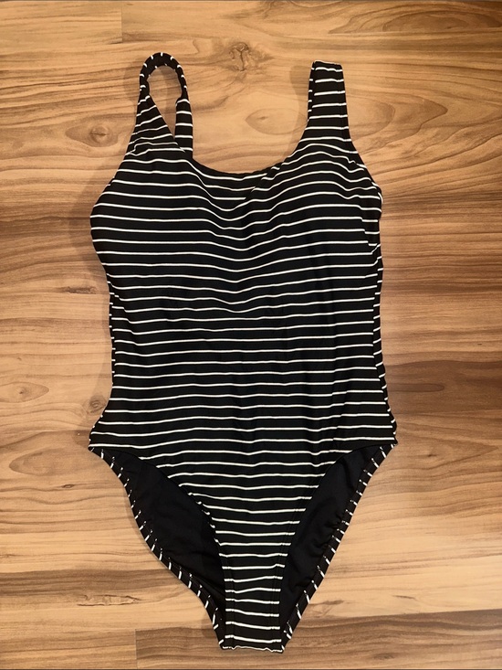 Lands' End Other - Lands' End Black and White Striped Women's One-Piece Swimsuit